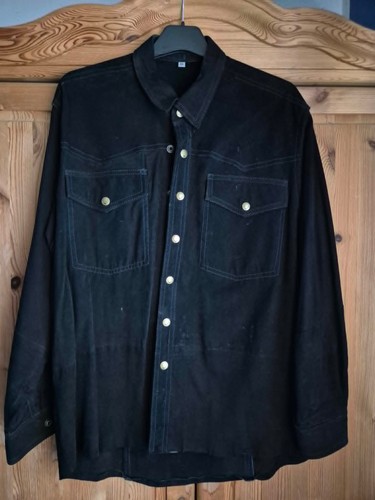 Lederhemd schwarz damen gr - schwarz,,