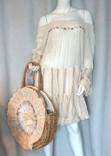 Hippie Carmen Tunika Mini