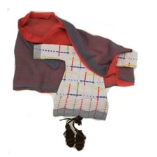 Frauenkleid mit zweifärbigem Schleier für biblische Erzählfigur 28cm  Egli-Figur