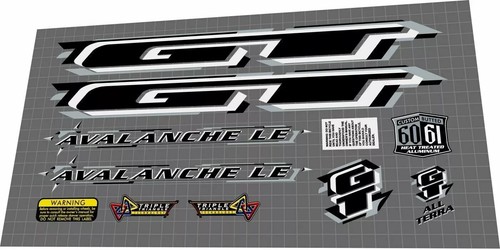 1998 avalanche black decal - gt,