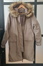 SOS JENSEN  Gr. L  Tolle lange Winter Herbstjacke Regenjacke mit Kapuze