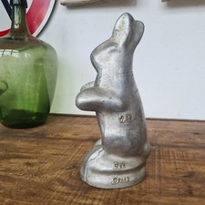 B3888 Antike Osterhase Backform aus Aluguss | OSTERN | HASE 30 cm hoch RAR