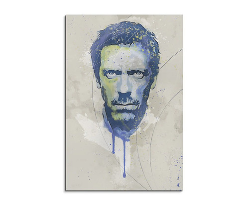 60x90cm house aqua - aqua, art