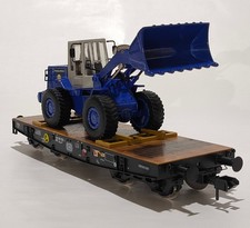 Flachwagen mit THW-Radlader Märklin 1:32 Spur 1 58651 OVP