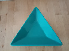 Wächtersbach Schale dreieck Form türkis Waechtersbach