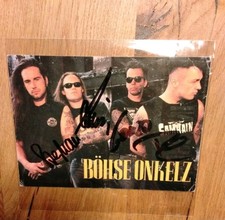 Böhse Onkelz Autogrammkarte