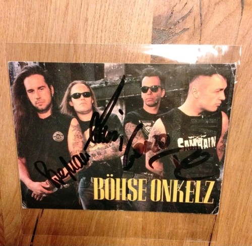 Böhse onkelz autogrammkarte - onkelz,