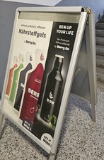 Kundenstopper Klapprahmen DIN A1, 25mm Rahmen, Rundecken, ohne Plakate