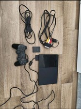 Sony PlayStation 2 Slim SCPH-90004 Schwarz mit Controller