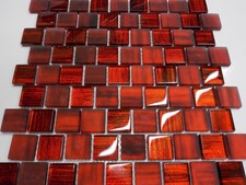 glasmosaik mosaik rot schwarz