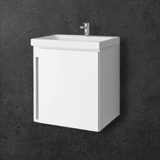 Waschbecken mit Unterschrank Riva SA50A-5 Weiß 37x49x59cm