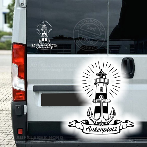 Ankerplatz auto aufkleber - ankerplatz,