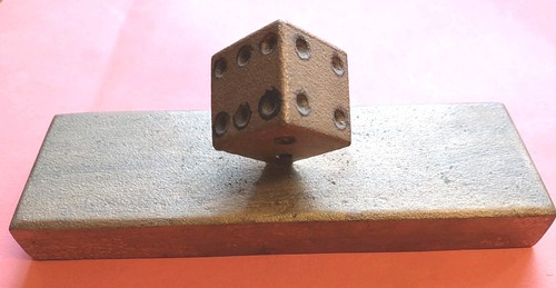 Vintage metall würfel design - metall,