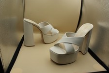 Schutz Leder High Heel Plateau