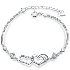 Damen Herz Armband echt 925