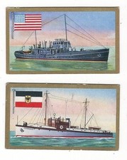 6/704 SAMMELBILD ZOLLKREUZER ( DEUTSCHES REICH) + KÜSTENWACHSCHIFF USA MARION 
