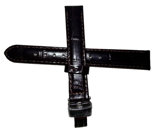 Uhrenarmband dunkel braun - dunkel,