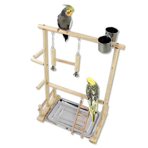Hölzerner vogelspielplatz - hölzerner,