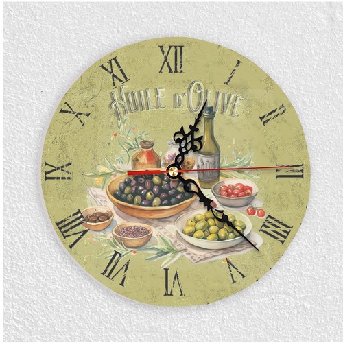 Wanduhr aus glas - glas, mit
