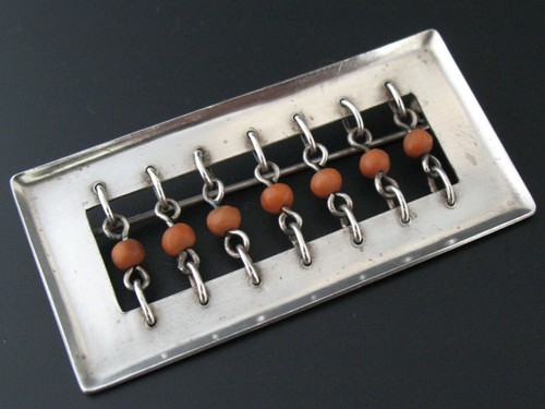 Brosche silber 925 handarbeit - brosche,