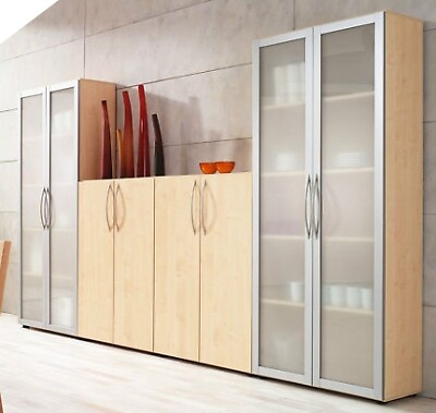 Büro schrankwand 4tlg - büro-schrankwand,
