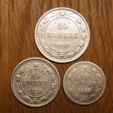 Alte silbermünzen 20 - 10,, 15,