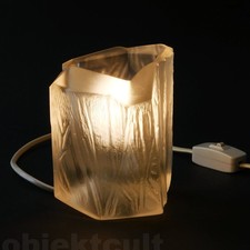 Peill Putzler Eisberg Eisblock Tischleuchte Tischlampe Nachttisch Leuchte 70s