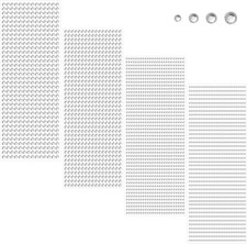 3090 Stk Silberne Strasssteine Runde Glitzersteine für DIY Basteln