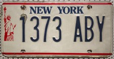 New York Nummernschild USA Kennzeichen Freiheitsstatue Grafik License Plate ABY