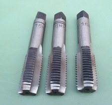 3 HSS Gewindebohrer M16 Links Linksgewinde Lks LH Gewindeschneider Regelgewinde