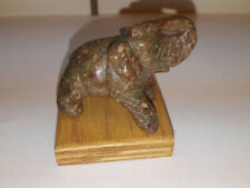 Edelsteinfigur Elefant Speckstein  aus Sammlung