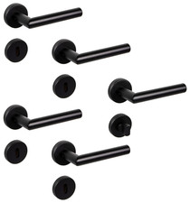 Edelstahl Türbeschlag schwarz