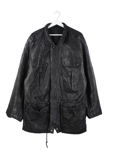 Vintage 90s leder jacke - leder,