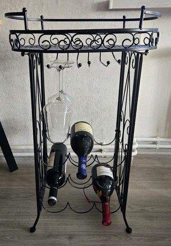 Weinregal mit glashalter - weinregal,