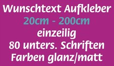 Wunschtext Aufkleber Auto