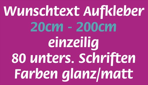 Wunschtext aufkleber auto - aufkleber,