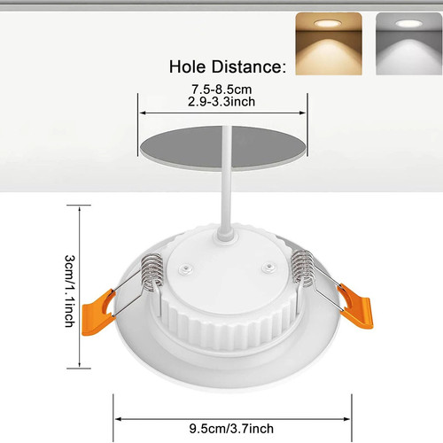 20x led einbaustrahler - , 7w