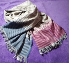 Richtig Toller"H&M"XXL Schal 92x202cm Pastellfarben rosa/blau/grau/beige Fransen
