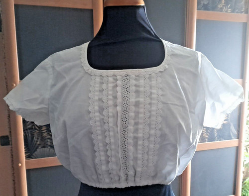 Dirndlbluse spitze weiß - dirndlbluse,