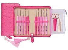 Tulpe Etimo Rose GESCHENKSET Cushion Grip 10 rosa Häkelnadeln