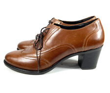 5TH AVENUE DAMEN FULL BROGUE OXFORD ABSATZSCHUHE PUMPS Gr:41 UK:7,5 BRAUN