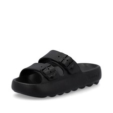 Rieker Damen Pantolette Pantoletten Badeschuhe Hausschuhe Schuhe schwarz P2450