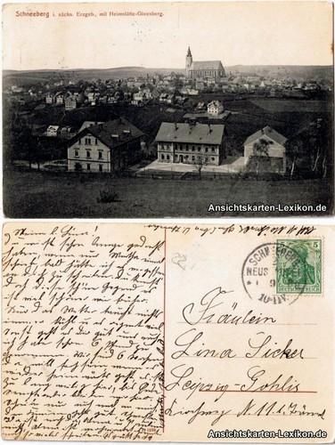 Ansichtskarte schneeberg - ansichtskarte,