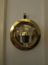 PARTYLITE Belle Wandkerzenhalter Teelicht- Kerzenhalter Messing gold Glaseinsatz