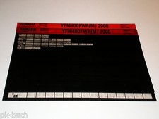 Microfich Werkstatthandbuch Yamaha Quad YFM 400 FWA ab 2000
