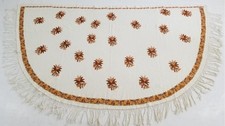 Vintage traditionell Kaschmir handbestickt Wolle Fransen Cape Schal 210x116cms
