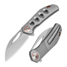 Kizer Hawk Klappmesser S45VN Sheepsfoot EDC Taschenmesser Titan-Griff Ki4683A2