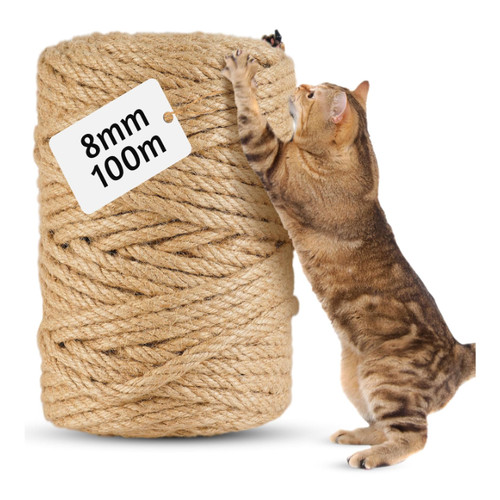 Sisalseil 100m 8mm - , natur