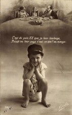 Ak Kind sitzt auf dem Nachttopf, Familie am Tisch - 4516885