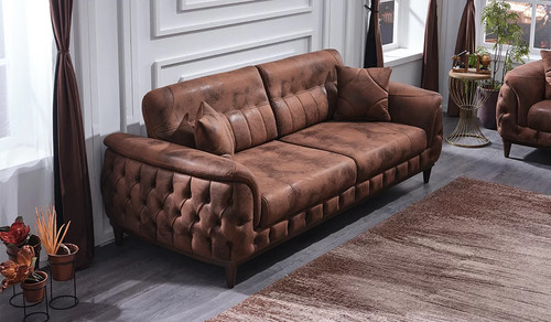 Design sofa siter leder - sofa, 3